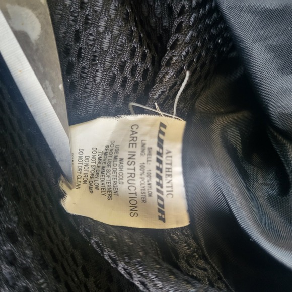 Warrior Sports Mens XL Royal Blue Windbreaker Full Zip Mesh Lined Jacket Piping - Picture 11 of 14